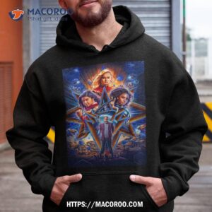 textless poster for the marvels captain marvel monica rambeau ms marvel and nick fury hoodie t shirt hoodie