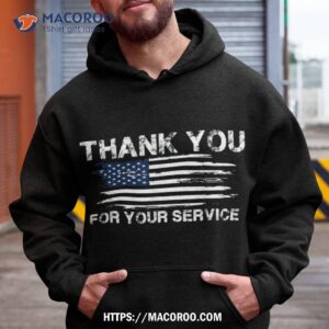 thank you for your service american flag veterans day shirt hoodie