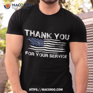 thank you for your service american flag veterans day shirt tshirt