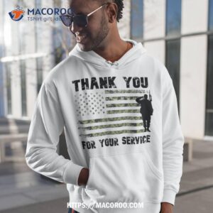 Thank You For Your Service Camouflage Usa Flag Veterans Day Shirt