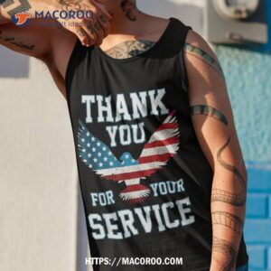 thank you for your service patriotic eagle veterans day shirt tank top 1