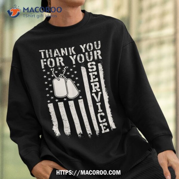 Thank You For Your Service Patriotic Veterans Day Shirt