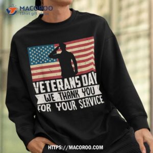 thank you for your service patriotic veterans day shirt sweatshirt