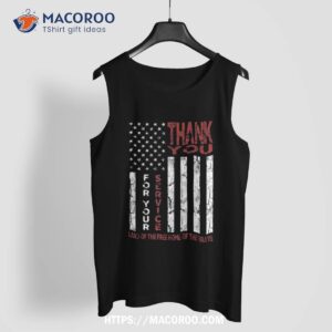 thank you for your service shirt veterans day t tank top