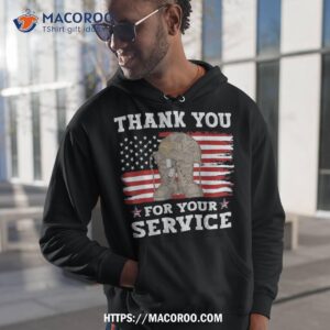 Thank You For Your Service Veteran Us Flag Shirt