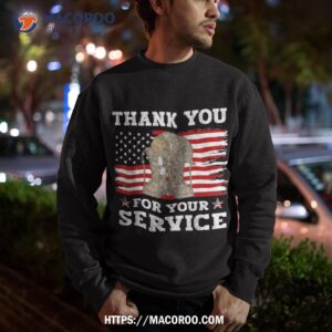 thank you for your service veteran us flag shirt sweatshirt