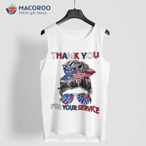 thank you for your services patriotic veterans day shirt tank top