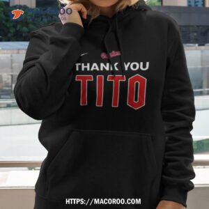 Thank You Tito 700 Wins In Cleveland Indians Signature T-shirt