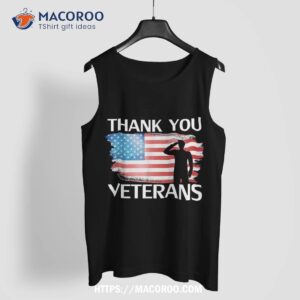 thank you veterans combat boots dog tags veteran day shirt tank top