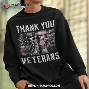 thank you veterans combat boots veteran day american flag shirt sweatshirt