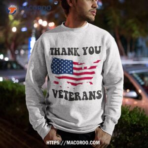 thank you veterans day memorial partiotic military usa shirt sweatshirt