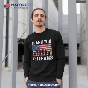 thank you veterans memorial patriotic military day shirt sweatshirt 1