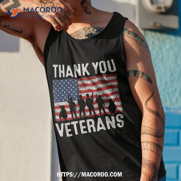 Thank You Veterans Memorial Patriotic Military Day Shirt