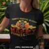 Thankful Grateful Blessed Happy Thanksgiving Pilgrim Turkey Shirt