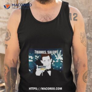 thanks saleh wine shirt tank top