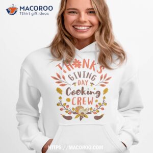 thanksgiving day cooking crew rustic turkey harvest veggies shirt hoodie 1