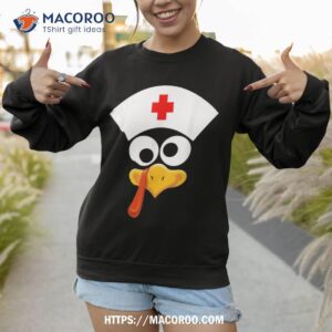 thanksgiving face turkey nurse family matching shirt sweatshirt 1