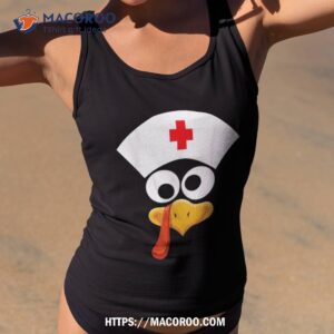 thanksgiving face turkey nurse family matching shirt tank top 2