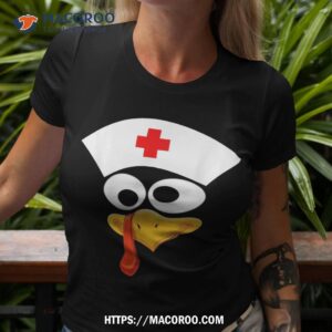 Thanksgiving Face Turkey Nurse Family Matching Shirt