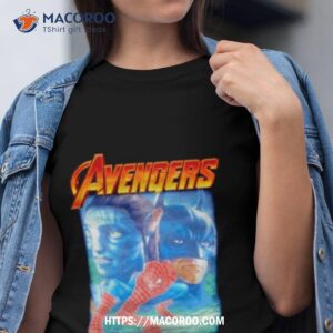 the avengers jake aully avatar batman and spiderman shirt tshirt