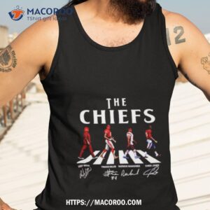 the chief abbey road travis kelce patrick mahomes signature shirt tank top 3