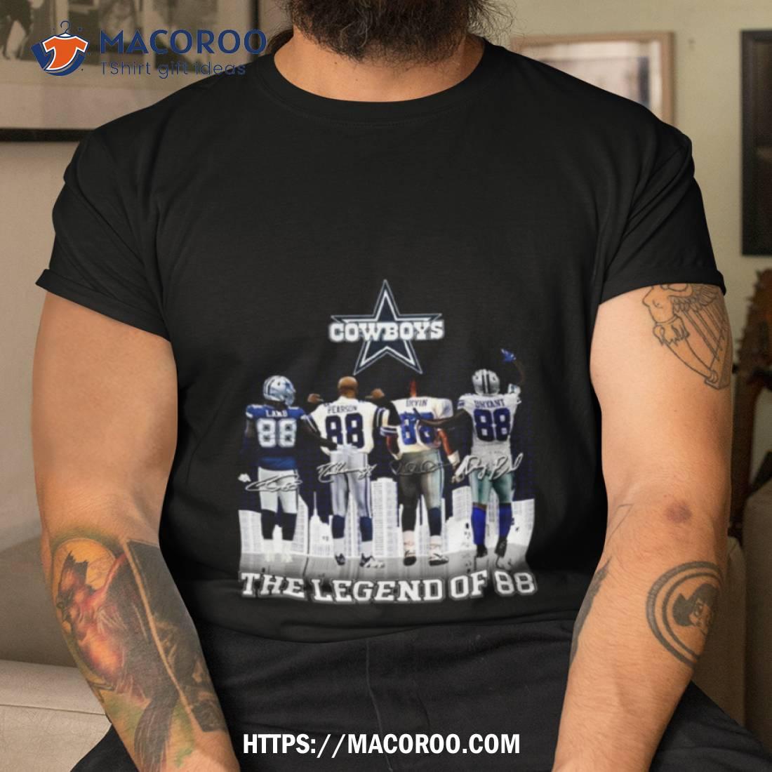 The Dallas Cowboys The Legend Of 88 Skyline Signatures T Shirt The Dallas Cowboys The Legend Of 88 Skyline Signatures T Shirt