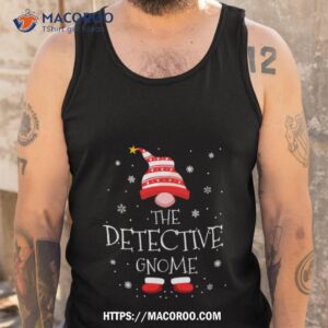 The Detective Christmas Gnome Shirt 3 the detective christmas gnome shirt tank top