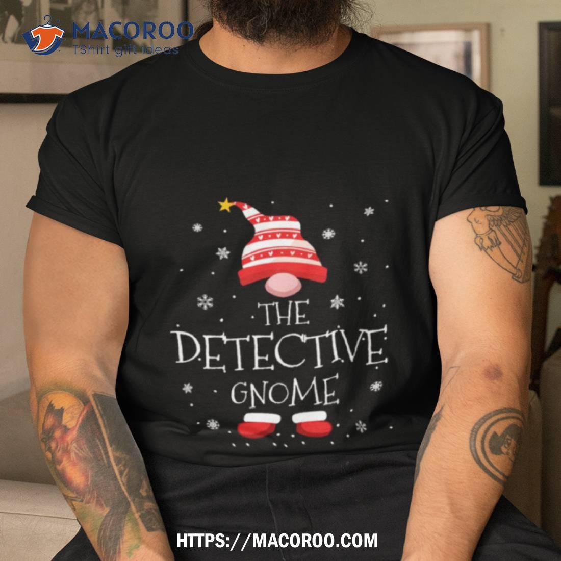 The Detective Christmas Gnome Shirt The Detective Christmas Gnome Shirt