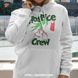 the grinch hand christmas hospice crew shirt hoodie 2