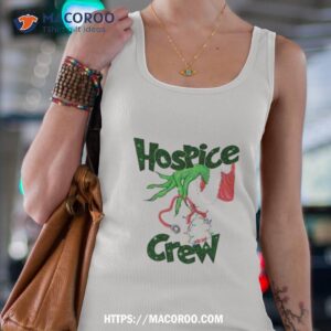 The Grinch Hand Christmas Hospice Crew Shirt