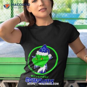 the grinch i hate people but i love my cowboys shirt tshirt 1