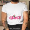 The Grinch Santa Hat Pink Shirt