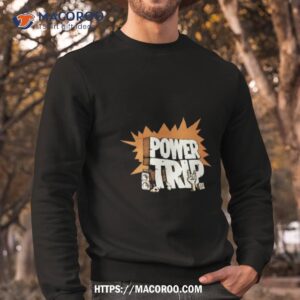 the hand drawn rock logo powertrip 2023 fan gifts t shirt sweatshirt