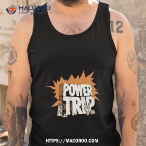 the hand drawn rock logo powertrip 2023 fan gifts t shirt tank top