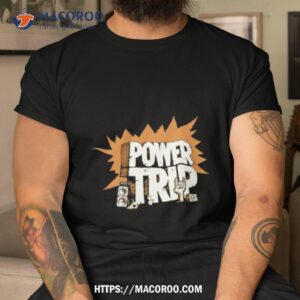 the hand drawn rock logo powertrip 2023 fan gifts t shirt tshirt
