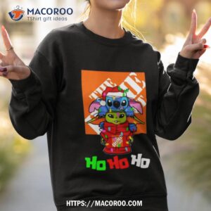 the home depot santa stitch yoda ho ho ho christmas t shirt sweatshirt 2