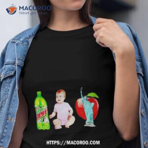 the lana mtn dew baby apple statue of liberty shirt tshirt