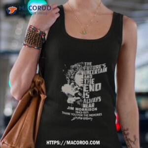 the most important kind of freedom is to be what you really are jim morrison 1943 1971 thank you for the memories signature shirt tank top 4