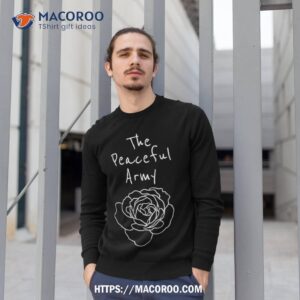the peaceful army white shirt sweatshirt 1