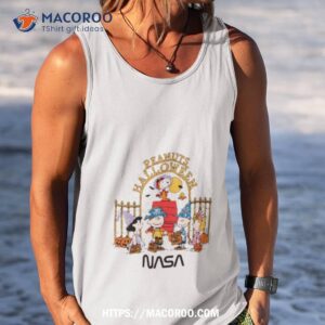 the peanuts space trick and treat halloween shirt tank top