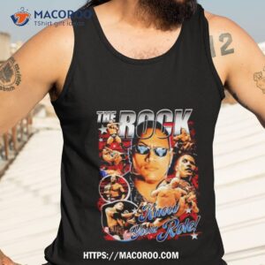 The Rock Tee Shirt Dwayne Johnson Wwf Wcw Aew Ecw Pro Wrestling Shirt 3 the rock tee shirt dwayne johnson wwf wcw aew ecw pro wrestling shirt tank top 3