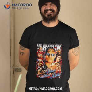 The Rock Tee Shirt Dwayne Johnson Wwf Wcw Aew Ecw Pro Wrestling Shirt
