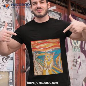 the scream parody cat shirt tshirt 1