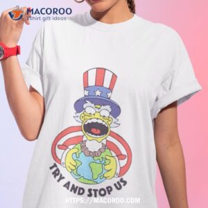 the simpsons try and stop us shirt tshirt 1