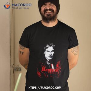 The Vampire Diaries Damon Splatter Shirt