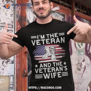 the veteran amp veteran s wife proud american shirt tshirt 1