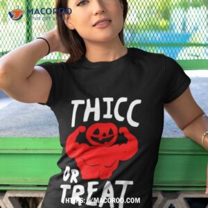 Thicc Or Treats Shirt 3 thicc or treats shirt tshirt 1