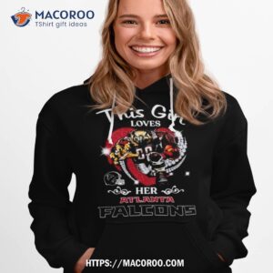 This Girl Loves Her Atlanta Falcons Mascot Diamond Heart Shirt