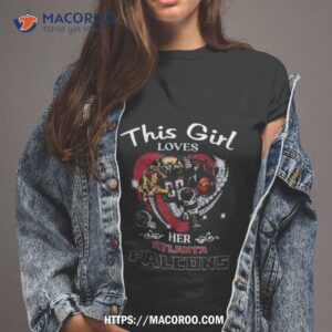 This Girl Loves Her Atlanta Falcons Mascot Diamond Heart Shirt