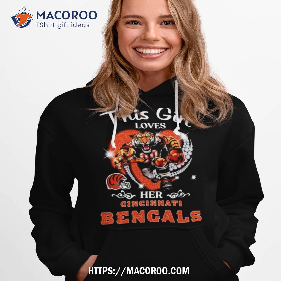 This Girl Loves Her Cincinnati Bengals Mascot Diamond Heart Shirt This Girl Loves Her Cincinnati Bengals Mascot Diamond Heart Shirt